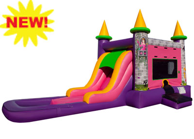 EZ Princess Combo Waterslide Rental