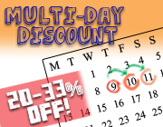 multi day party rental discount
