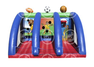 interactive games, inflatable games, sports inflatables