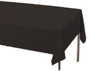black rectangular table cover