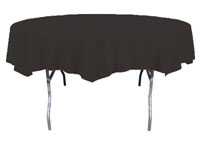 black round table cover