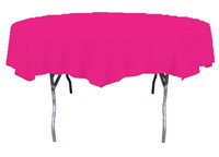 pink round table cover