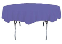 purple round table cover