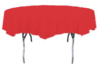 red round table cover