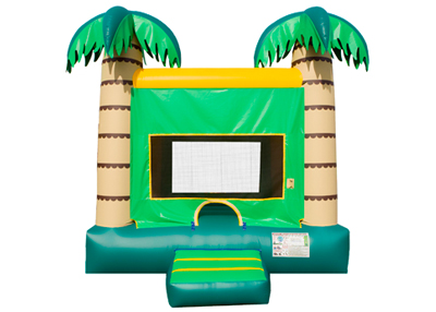 tropical palm tree bounce house