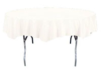 white round table cover