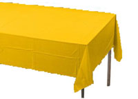 yellow rectangular table cover