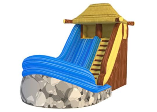 Tree house water slide