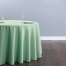Green Round Table Linen