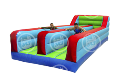 bungee inflatable, bungee run bouncer