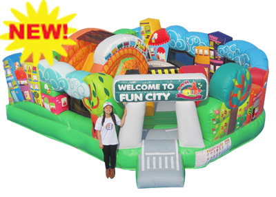 fun city toddler combo inflatable