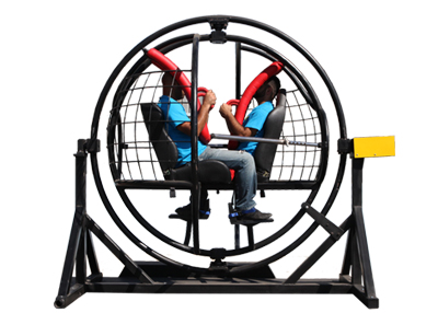 human gyroscope ride