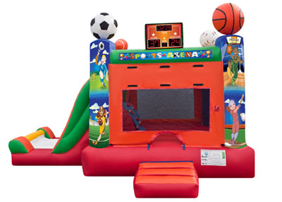 sports combo bounce house and slide