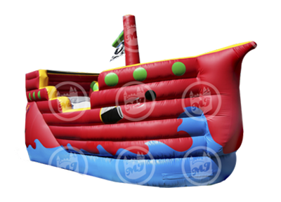 interactive pirate bouncer and slide