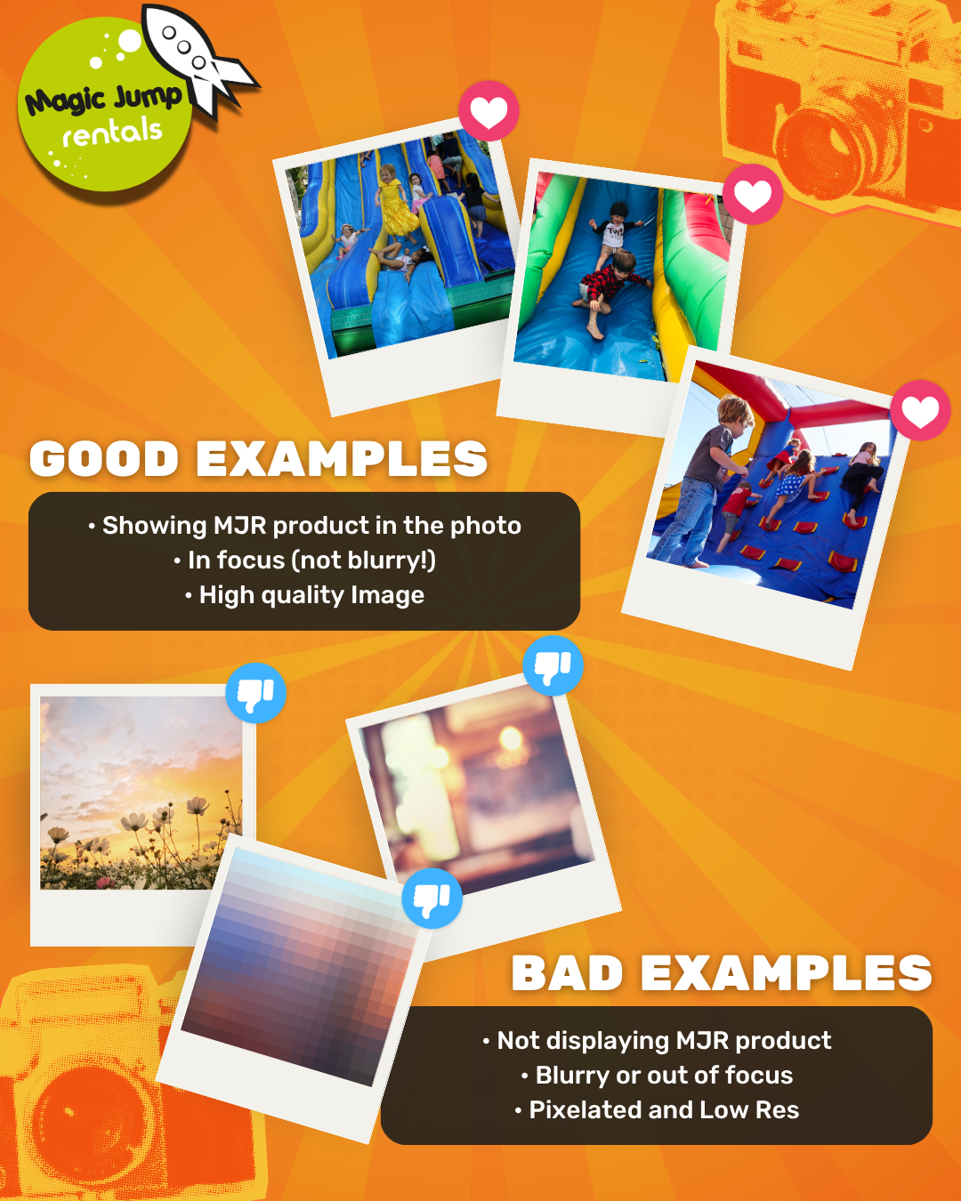 Good and Bad Examples for Magic Jump Rentals 2026 Photo Contest