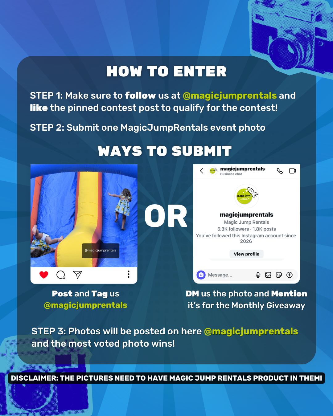How to Enter 2026 Magic Jump Rentals Photo Contest