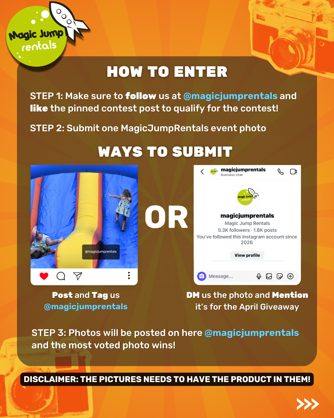 How to Enter 2026 Magic Jump Rentals Photo Contest