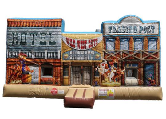 western themed inflatable combo