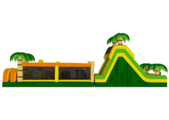 tropical obstacle course rental