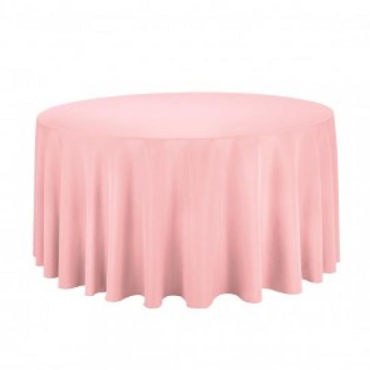 Pink Round Table Linen