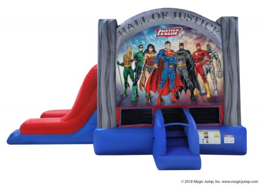 justice league inflatable combo rental