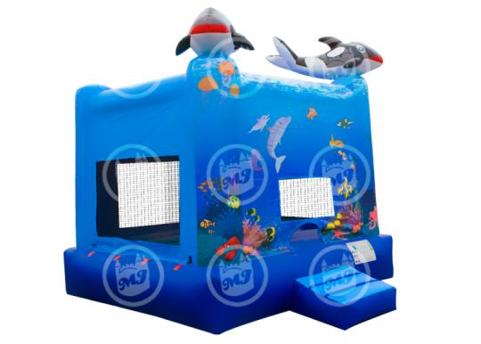 ocean inflatable, ocean bouncer, ocean jumper