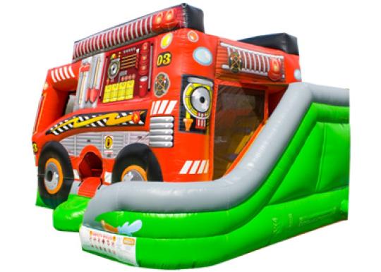 Fire Truck Inflatable Combo