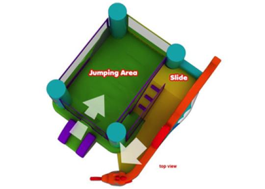 Enchanted Castle Inflatable Combo