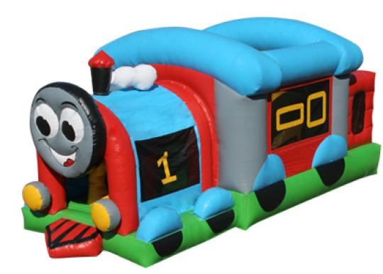 thomas train bounce house combo