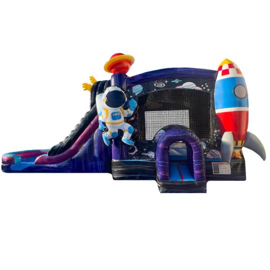 Large 5in1 Galaxy Air Voyager Combo Waterslide Dual Lane