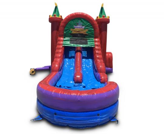 Large 5in1 Castle Combo Dual Lane rental