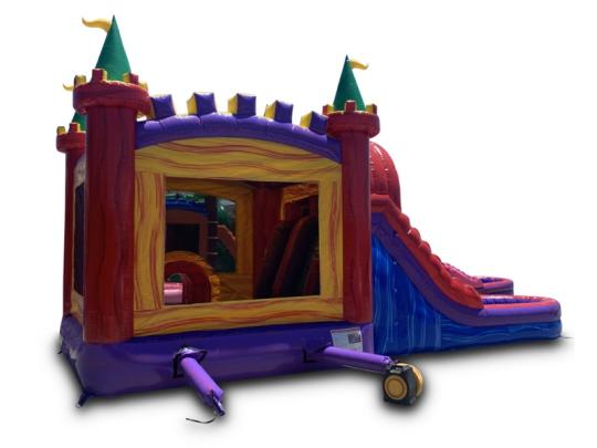 Large 5in1 Castle Combo Waterslide