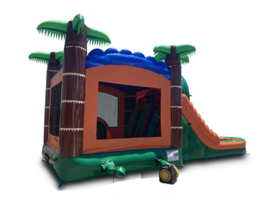 Large 5in1 Tropical Combo Waterslide