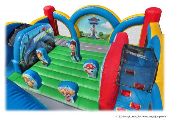 paw patrol bounce house combo rental