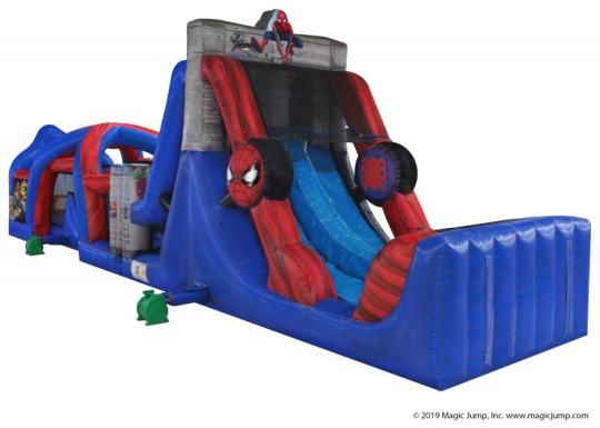 spiderman giant waterslide rental