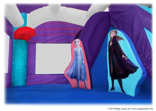 frozen inflatable bouncy castle