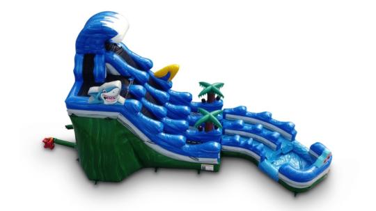 20' Tropical Dual Curve Waterslide