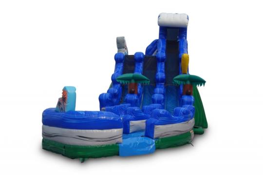 20' Tropical Dual Curve Waterslide