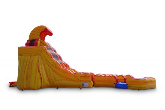 20' Fire Dual Curve Waterslide