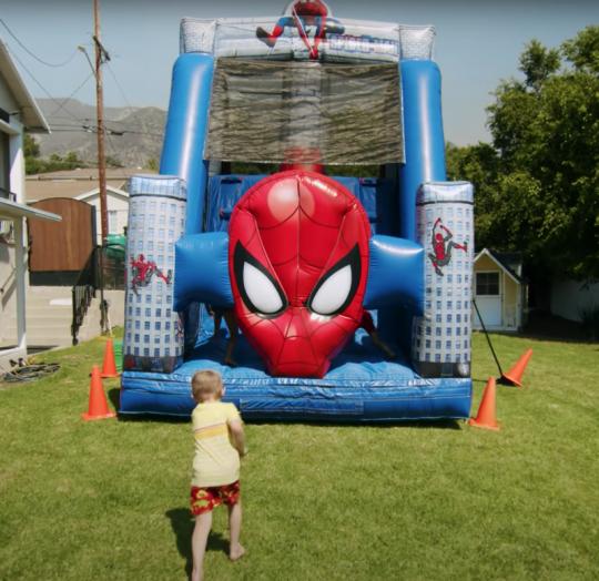 Spiderman Waterslide Rental