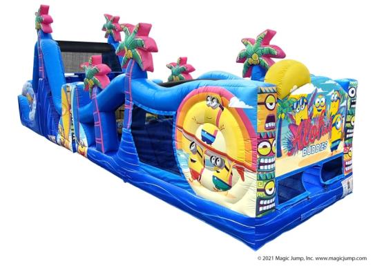 Despicable Me Minions 50 Obstacle Waterslide