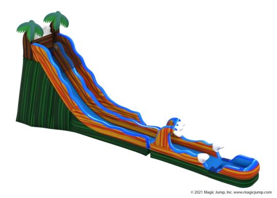 22' Tropical Super Giant Wave Slip and Slide