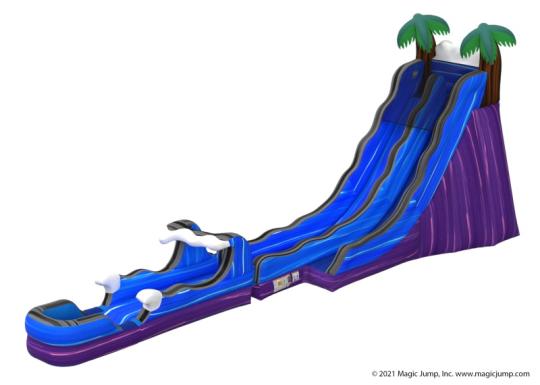 paradise giant water slide rental