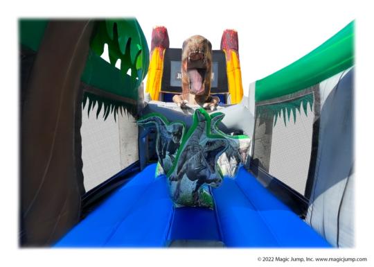 Dinosaur Inflatable Obstacle Course