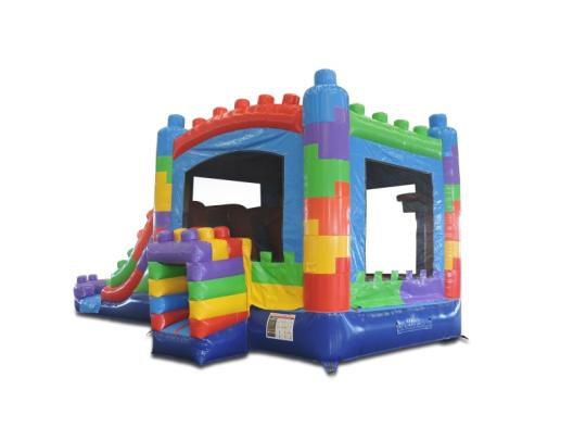 Large 5in1 Blocks Combo Waterslide Dual Lane rental