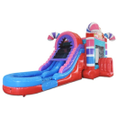 Large 5in1 Candy Combo Waterslide Dual Lane
